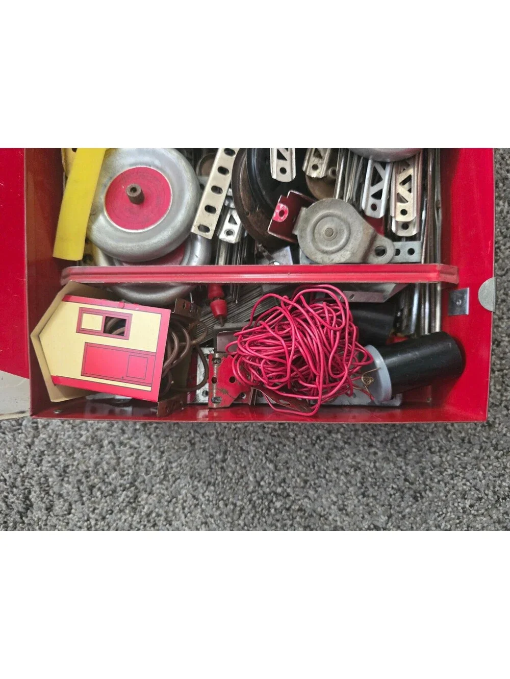 Gilbert Erector No. 10051 Electric Engine Set Vintage Construction Toy